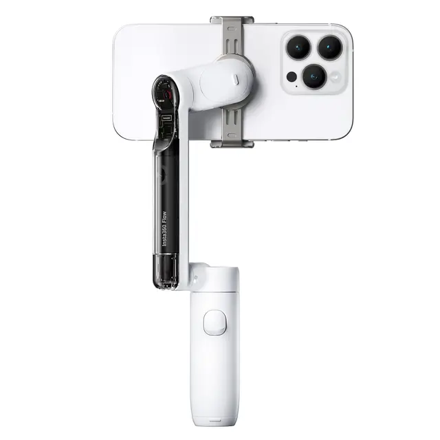 Insta360 Flow Standalone White AI Gimbal for Smartphone 