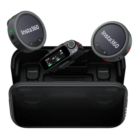 Insta360 Mic Pro (2 TX + 1 RX) 1 Mic/Sendere, 1 mottaker og ladeetui