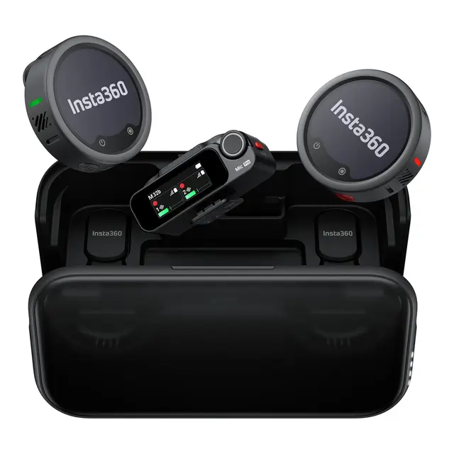 Insta360 Mic Pro (2 TX + 1 RX) 2 Sendere, 1 mottaker og ladeetui 