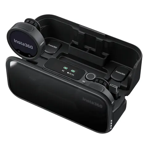 Insta360 Mic Pro (2 TX + 1 RX) 1 Mic/Sendere, 1 mottaker og ladeetui