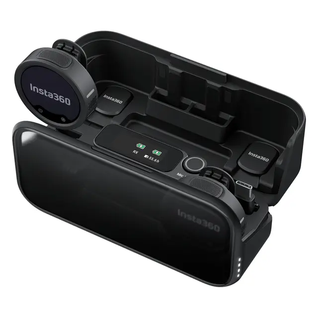 Insta360 Mic Pro (2 TX + 1 RX) 2 Sendere, 1 mottaker og ladeetui 