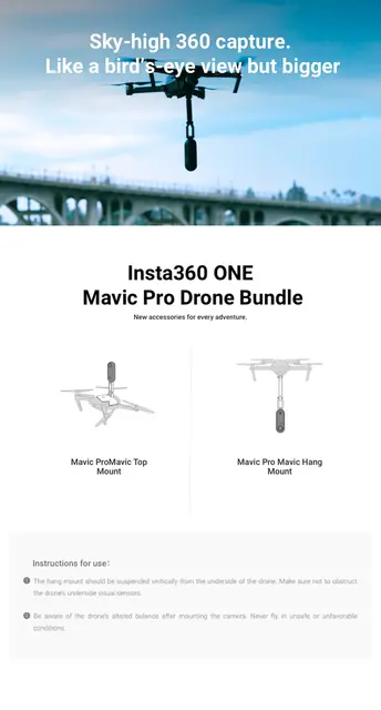 Insta360 Mavic Pro Bundle for One/X 