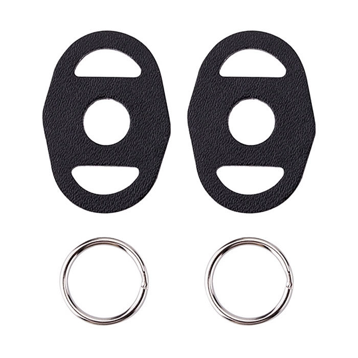 JJC NS-OA1 Camera Strap Lug Round Ring Remfeste-ring med lær beskytter