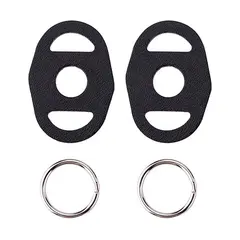 JJC NS-OA1 Camera Strap Lug Round Ring Remfeste-ring med lær beskytter