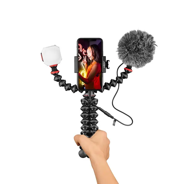 Joby Gorillapod Mobile Vlogging Kit Mobilkamera stativkit med Wavo mikrofon 