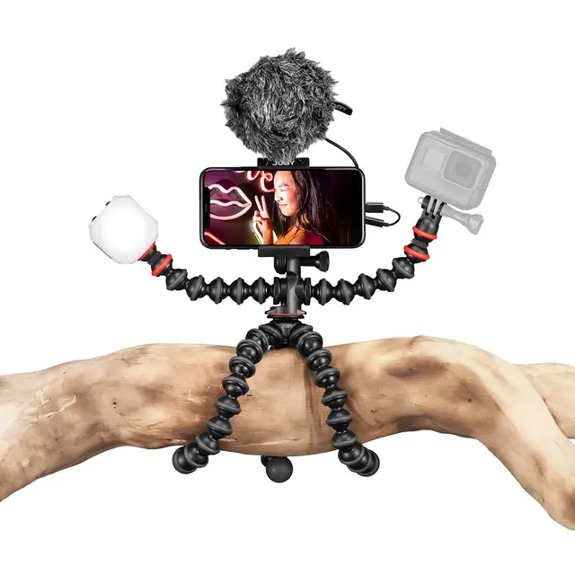 Joby Gorillapod Mobile Vlogging Kit Mobilkamera stativkit med Wavo mikrofon 