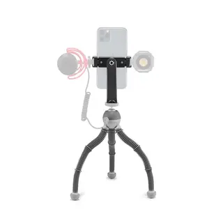Joby PodZilla Flexible Tripod Medium Gr&#229; Bordstativ m/mobilholder. Max 1 kg