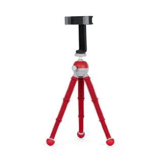 Joby PodZilla Flexible Tripod Medium Rød Bordstativ m/mobilholder. Max 1 kg