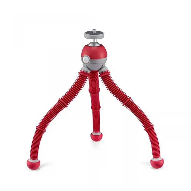 Joby PodZilla Flexible Tripod Medium Rød Bordstativ m/mobilholder. Max 1 kg 