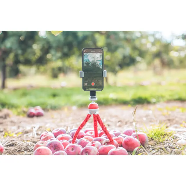 Joby PodZilla Flexible Tripod Medium Rød Bordstativ m/mobilholder. Max 1 kg 