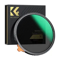 K&F Concept Variabel ND True Color 58mm ND2-ND32 Anti-Reflection/Scratch Nano-X