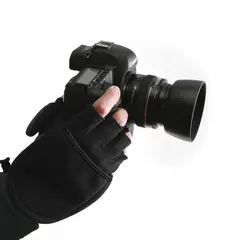 Kaiser 6374 Photo Gloves, black, XL Fotohansker i fleece
