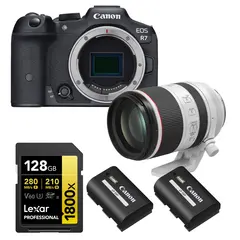 Kamerapakke 1 - Canon EOS R7 Canon RF 70-200mm, minnekort og batteri
