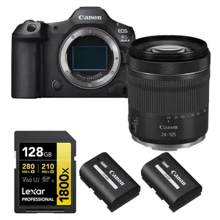 Kamerapakke 4 - Canon EOS R5 Canon RF 24-105mm, minnekort og batteri
