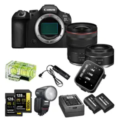 Krimpakke 2 - Canon EOS R6 Mark III Canon RF 50mm, 14-35mm + tilbeh&#248;r