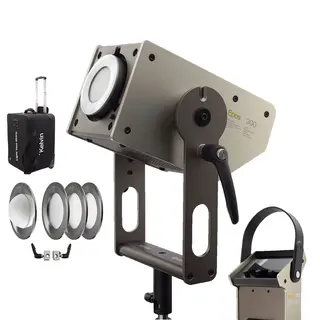 Kelvin Epos 300 Travel Kit RGBACL LED COB Studio Light V-Mount