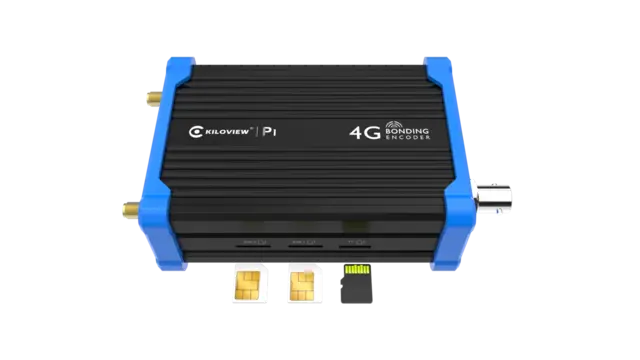 Kiloview P1 SDI 4G-LTE Bonding Encoder SDI Live Streaming enhet 