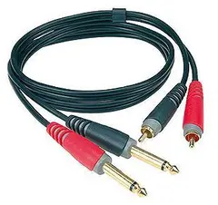 Klotz Y-kabel Stereo Minijack - X2 Jack 3 Meter