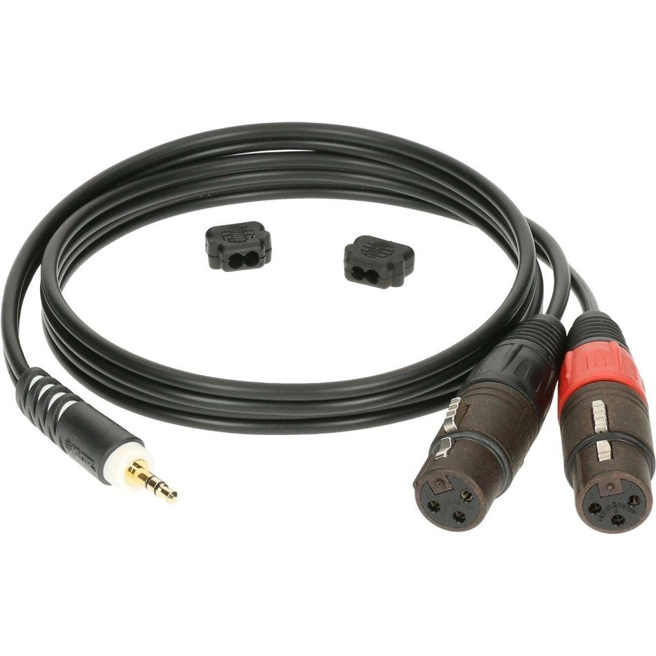 Klotz Y-kabel Stereo Minijack - XLR Hunn 2 Meter, Minijack - 2x XLR Hunn