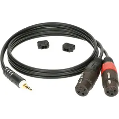 Klotz Y-kabel Stereo Minijack - XLR Hunn 2 Meter,  Minijack - 2x XLR Hunn