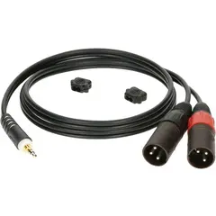 Klotz Y-kabel Stereo Minijack - XLR Han 3 Meter,  Minijack - 2x XLR Hann