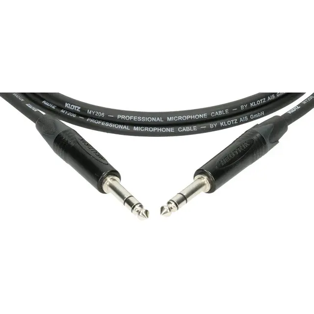 Klotz Stereo Jack kabel Balansert 2m 2 Meter Jack-Jack 