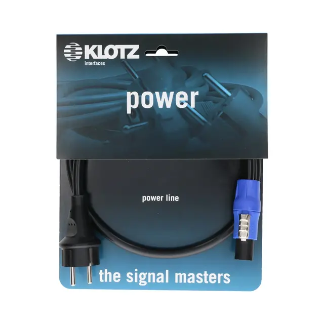 Klotz Schuko PowerCON 230V Rett plugg. 1,5m 