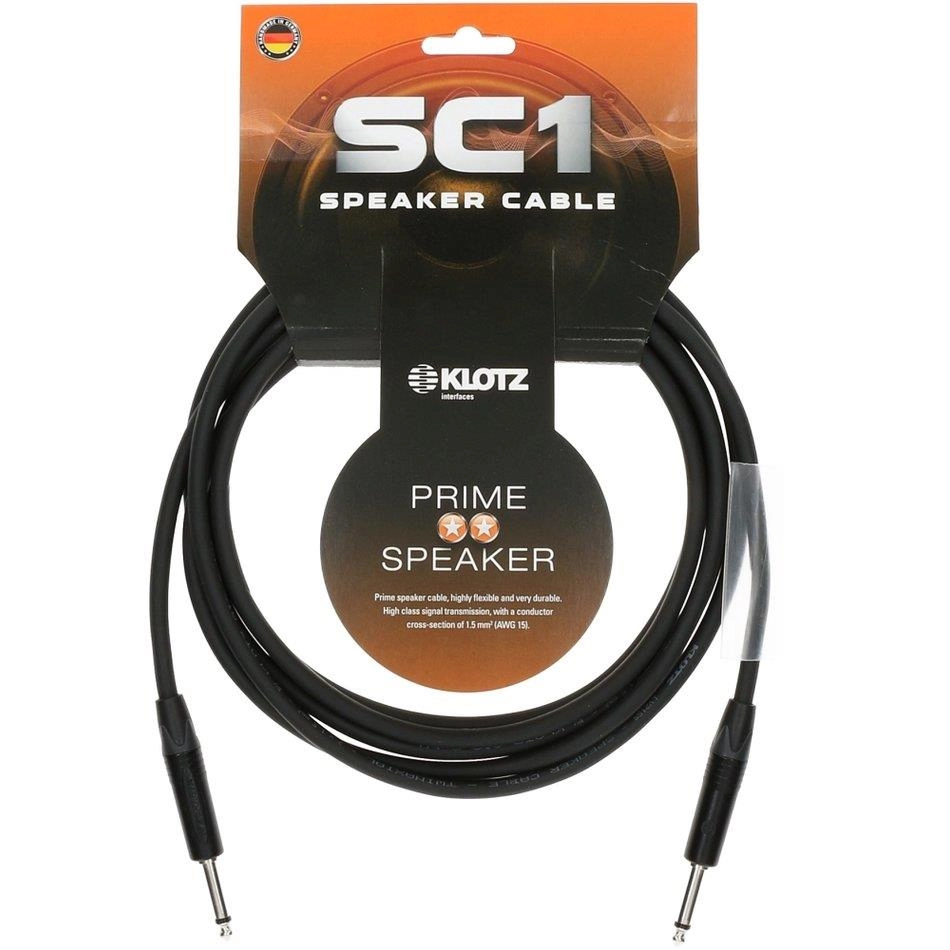 Klotz Jack Kabel SC1-PP01SW Speaker Høytaler Kabel 1 Meter SC1-PP01SW