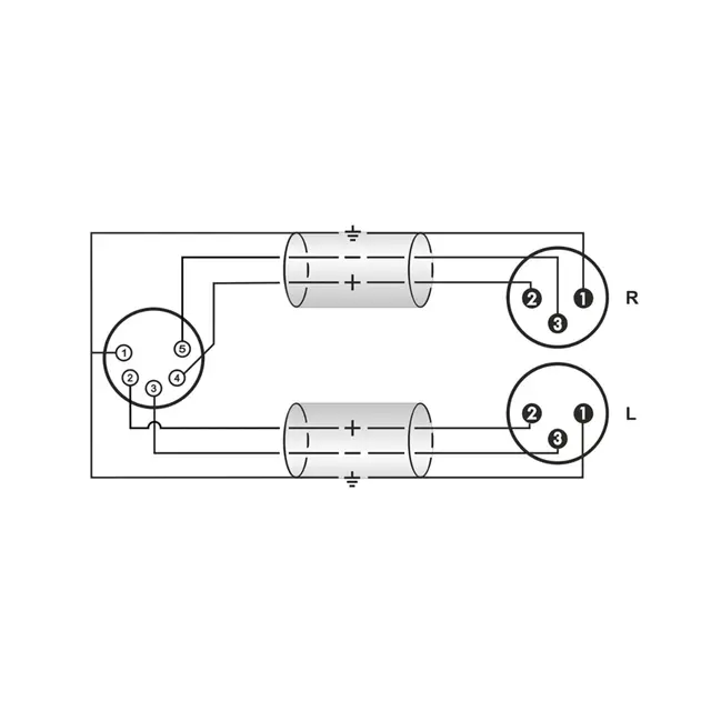 Klotz Y-Kabel Stereo XLR Mikrofonkabel 1,5m. XLR 5p Hunn - 2 x XLR 3p Hann 