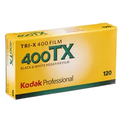 Kodak Tri-X TX 400 120x5 film 5pk. Sort/Hvit negativ film. ISO 400