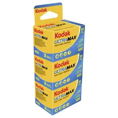 Kodak UltraMAX 400 135-36 x3 stk 3pk Negativ fargefilm ISO 400 135 film