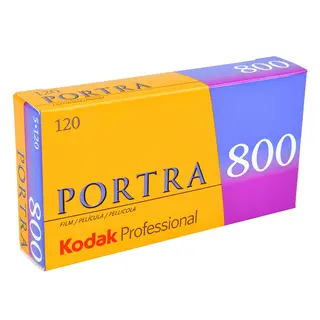 Kodak Portra 800 120x5 5pk. Negativ fargefilm. ISO 800 120 film