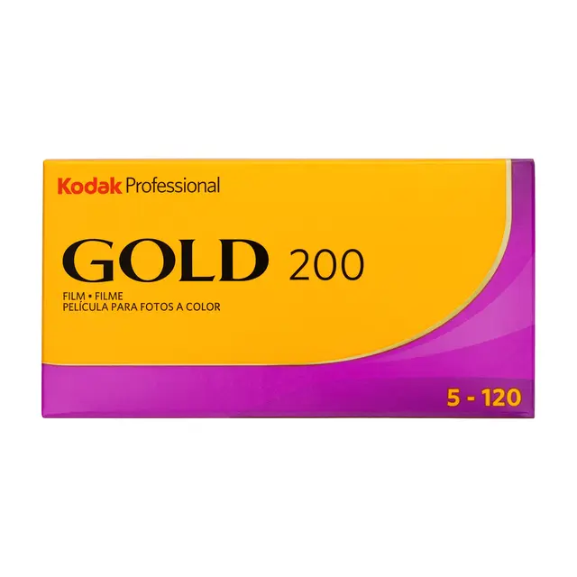 Kodak Gold 200 120/5pk 5stk Negativ fargefilm. ISO 200 120mm 