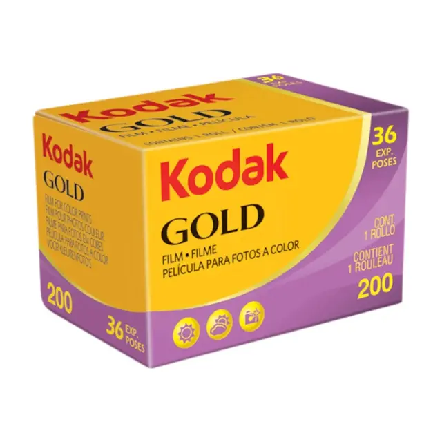 Kodak Gold 200 135/36 x1 1pk. Negativ fargefilm. ISO 200. 36exp 