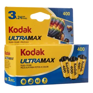 Kodak UltraMAX 400 135-24 x3 stk Negativ fargefilm 135mm 24exp x3 stk