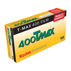 Kodak T-Max TMY 400 120x5 film 5pk. Sort/Hvit negativ film. ISO 400