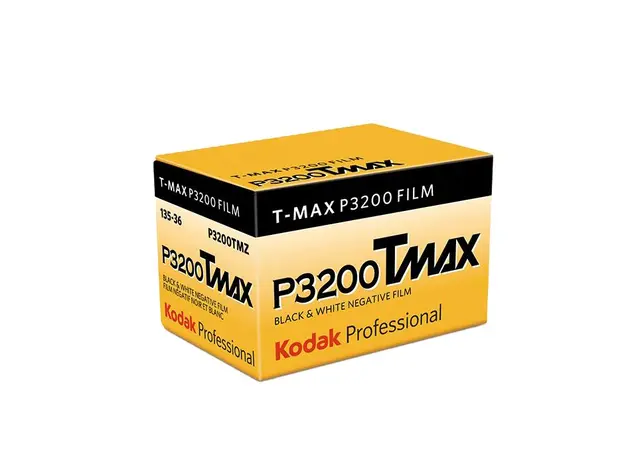 Kodak Tmax P3200 135 film 1pk. Sort/Hvit negativ film. ISO 3200 