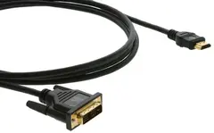 Kramer HDMI-DVI Kabel 3 meter HDMI - DVI-D 1080p Sort