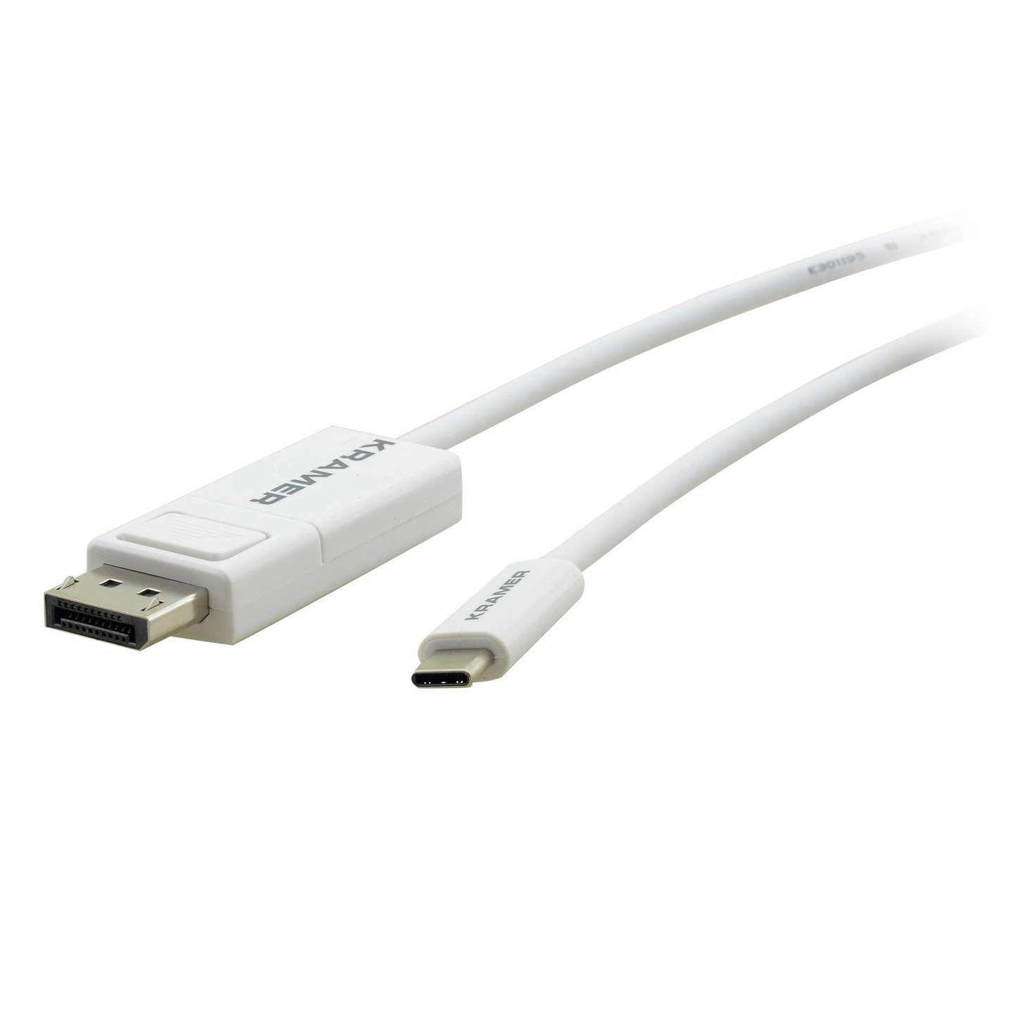 Kramer USB-C (M) Kabel > DP (M) - 1,8 m 4K@60Hz HDCP2.2 Hvit