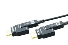 Kramer HDMI Optiske 4K Kabel 20m 20 Meter Pluggbare HDMI Sort