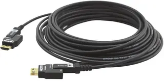 Kramer HDMI Optiske 4K Kabel 20m 20 Meter Pluggbare HDMI Sort