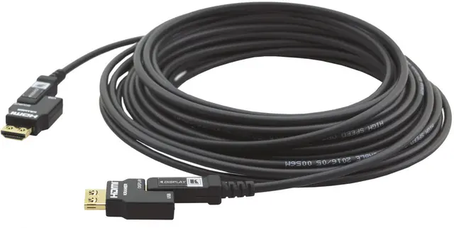 Kramer HDMI Optiske 4K Kabel 30m 30 Meter Pluggbare HDMI Sort 
