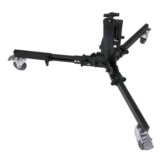 Kupo 340 Quick Action Roller Stand Base Lysstativ-Fold Up Base med hjul Sort