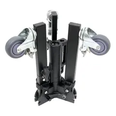 Kupo 340 Quick Action Roller Stand Base Lysstativ-Fold Up Base med hjul Sort