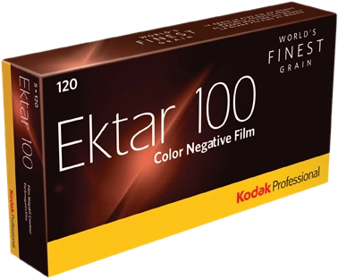 Kodak Ektar 100 120x5 5pk. Neg. fargefilm. ISO 100. 120-film