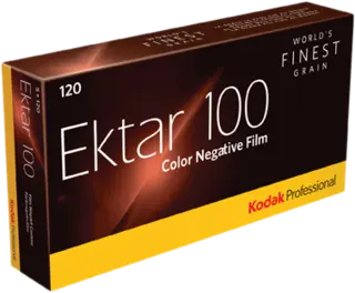 Kodak Ektar 100 120x5 5pk. Neg. fargefilm. ISO 100. 120-film