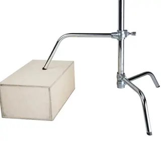 Kupo CL-40MK 40&quot; Master C-Stand Silver w/Sliding Leg Kit &amp; Q-Release System