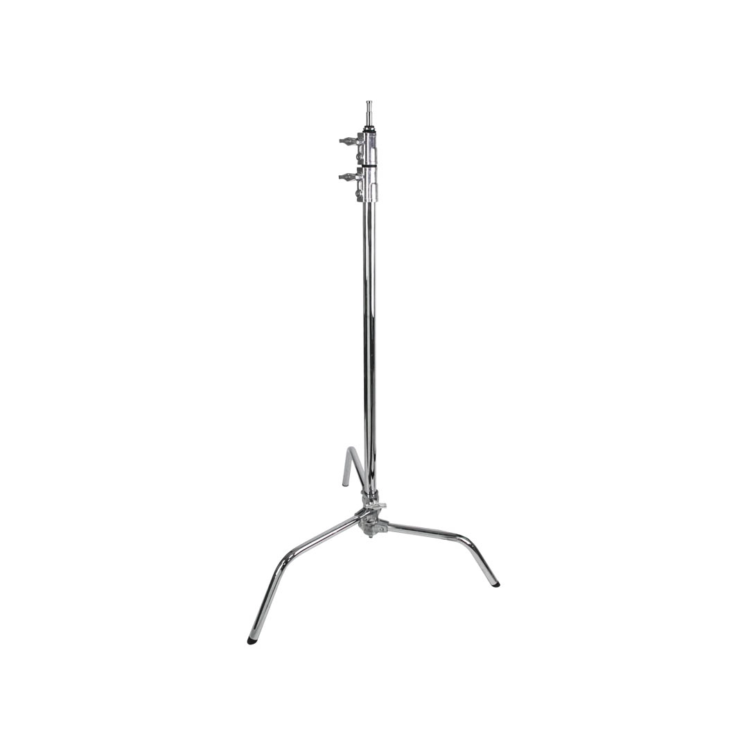 Kupo CS-20M Master C-Stand Sliding Legs Lysstativ 2m Nivelerbart ben. Silver