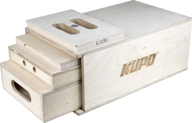 Kupo AB-41K 4-1 Nesting Apple Box Set Pancake, Quarter, Half&Full Apple Box