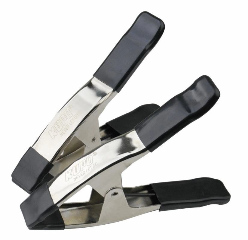 Kupo KCP-359-BK 9in Steel Spring A Clamp 2stk Store Fjærklemmer i stål ca 22cm